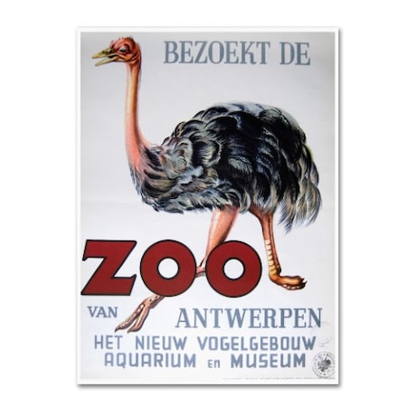Vintage Apple Collection 'Antwerp Zoo' Canvas Art,18x24